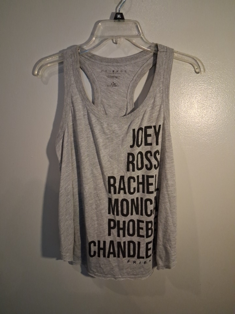 90s Nostalgia Friends Racerback Tank Top - Gray Size Med
